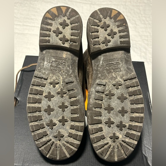 Timberland size 8 womens “steel”  Round Alloy Toe Lace Up Work Boot outside - Picture 6 of 8